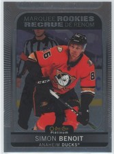 RC Simon Benoit 2021-22 O-Pee-Chee Platinum #235 Anaheim Ducks