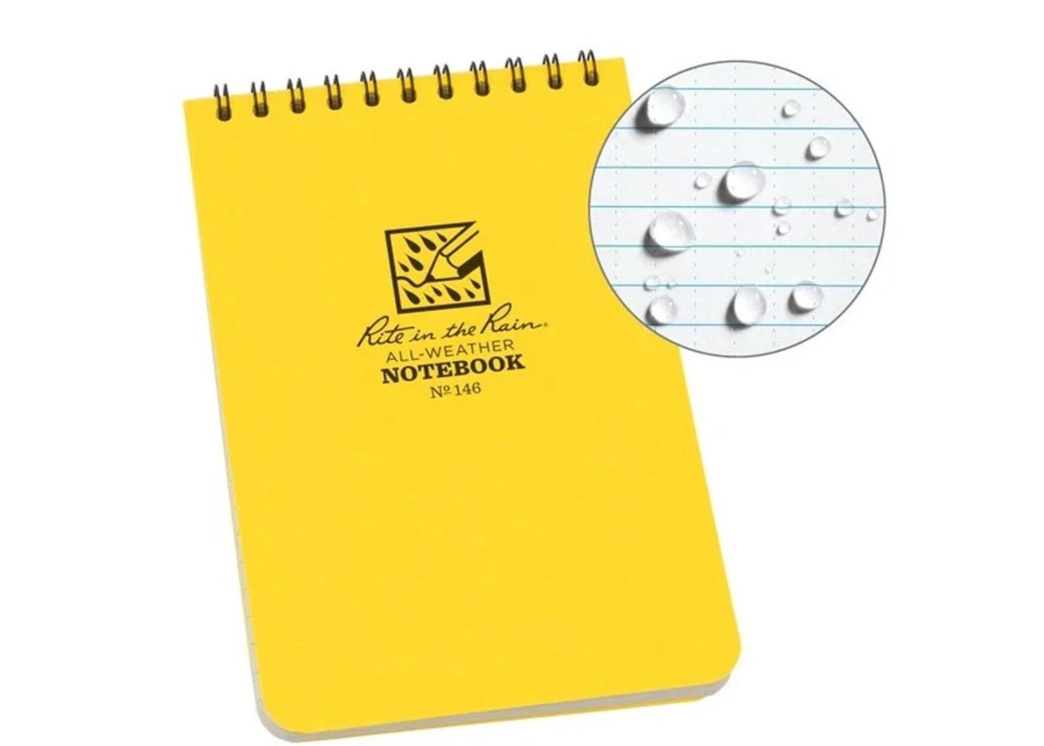 Rite in the Rain All Weather Tough Notepad 146 Waterproof Wire Bound 4 x 6""