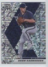 2021 Panini Mosaic Rookie Variation Quick Pitch Prizm Drew Rasmussen #RV-80 2z2