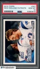 2010 Topps #347 New England Patriots w/ Tom Brady PSA 10 GEM MINT