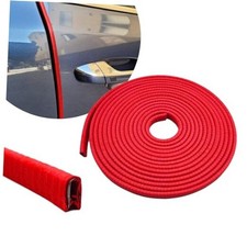 16.4Ft 5M Car Door Edge Guards, Car Door Protector, U Shape Edge Trim Red