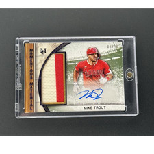 Topps 2025 Museum Collection Mike Trout Jumbo Patch Auto MMJPA-MT 03/10