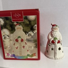Lenox Seasons Sparkle Santa Color Changing Lit Figurine 6.5"