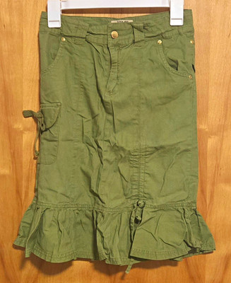CARTER'S GREEN FASHION ADJUSTABLE WAIST GIRL SKIRT