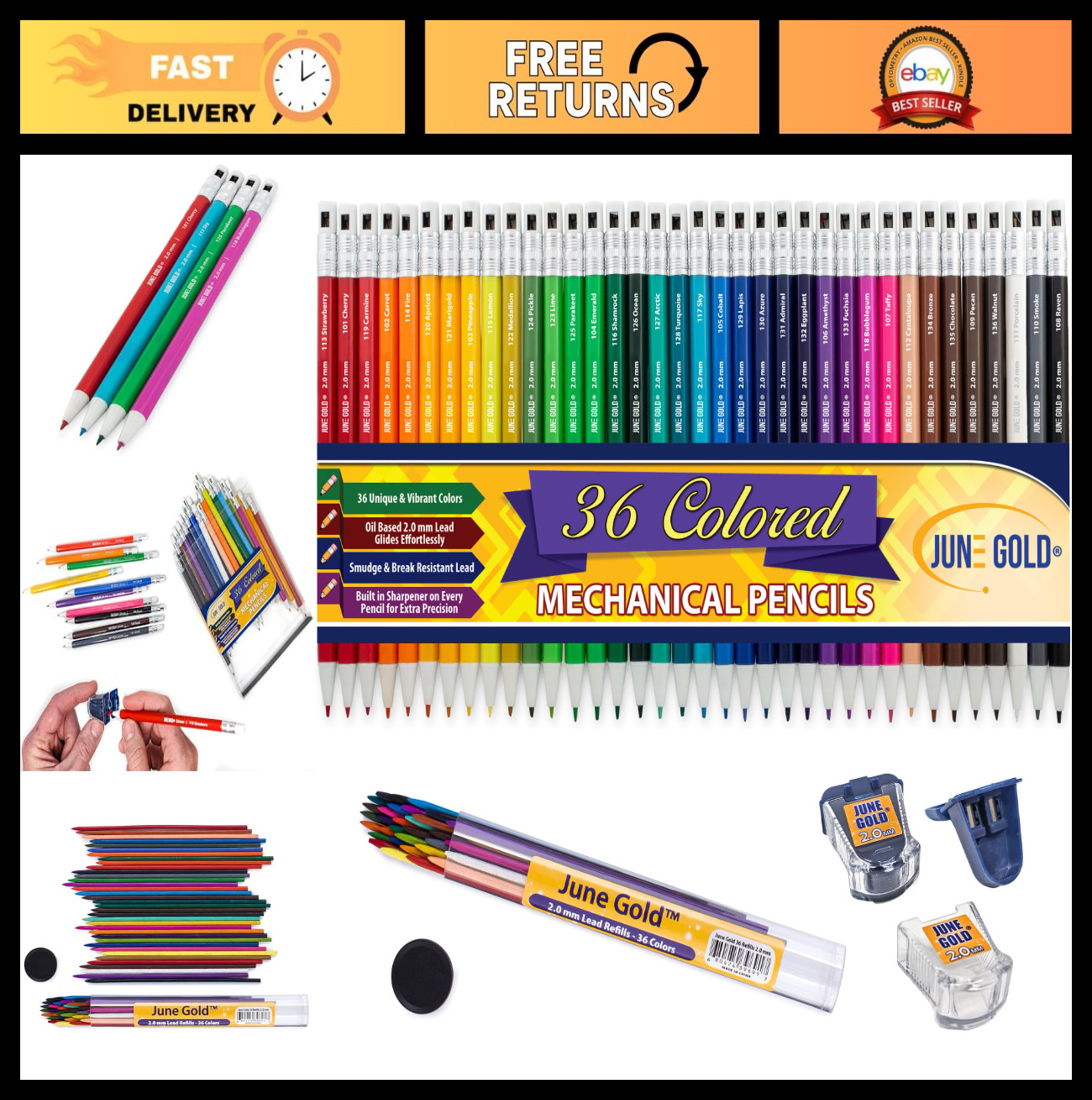 S Set With Refills & Sharpeners - Uni
