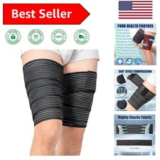 Adjustable 2 Pcs Thigh  Hamstring Compression Sleeves for Active Recovery