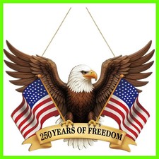 250 Anniversary 4th of July Decoration Door Wreath for Front Door Sign Patrio...