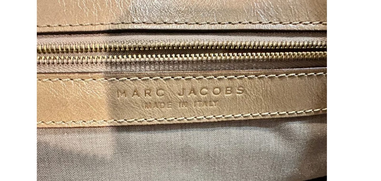 Authentic Marc Jacobs Ines Patchwork Tan Beige Pe… - image 10
