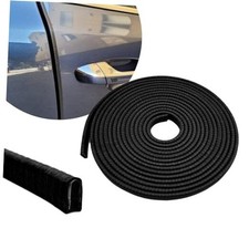 16.4Ft 5M Car Door Edge Guards, Car Door Protector, U Shape Edge Trim Black