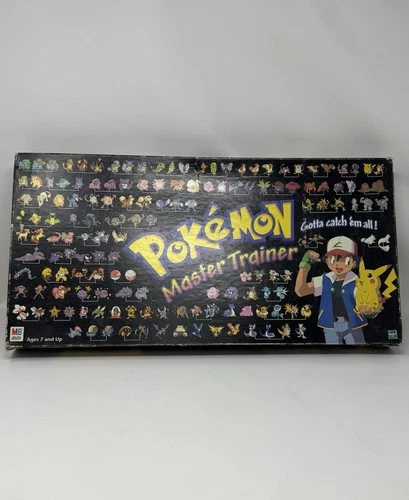 Pokemon Master Trainer Board Game Vintage Hasbro 100% Complete 1999 Rare Nice
