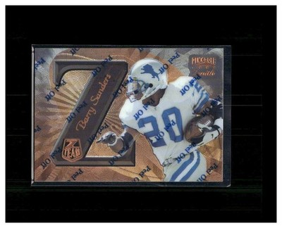 1997 Pinnacle Zenith - Z Team Barry Sanders #ZT14 Promo w/Peel