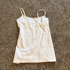 Spanx In & Out Cami Womens L White Shapewear Secretly Slimming Ultra Flat Layer