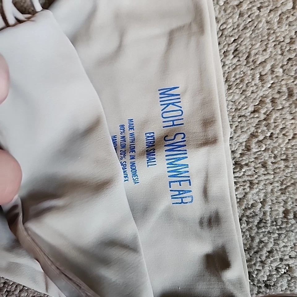 MIKOH Traje de baño Bikini Conjunto Banyans Top Lanai Bottoms Bronceado Traje de baño Xsmall Foto 4 de 4