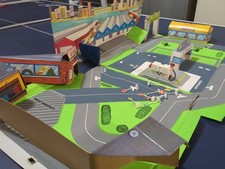 Hot Wheels Matchbox Cars City Playset Mat Track Roads Toy Set Town Buildings I80