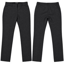 Express Womens Dress Pants Mid Rise Straight Leg Sz 8R Black