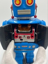 STAR STRIDER ROBOT Limited Edition Showa Retro Tin Toy Metal House Blue Vintage