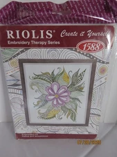 Riolis Lovely Flower Embroidery Kit 1588 Sealed Therapy Series