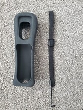 OEM Black Wrist Strap  Rubber Silicone Remote Sleeve NINTENDO WII Official