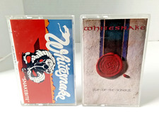 Whitesnake Cassette Tapes Lot - Slip Of The Tongue  Snakebite - EXCELLENT 