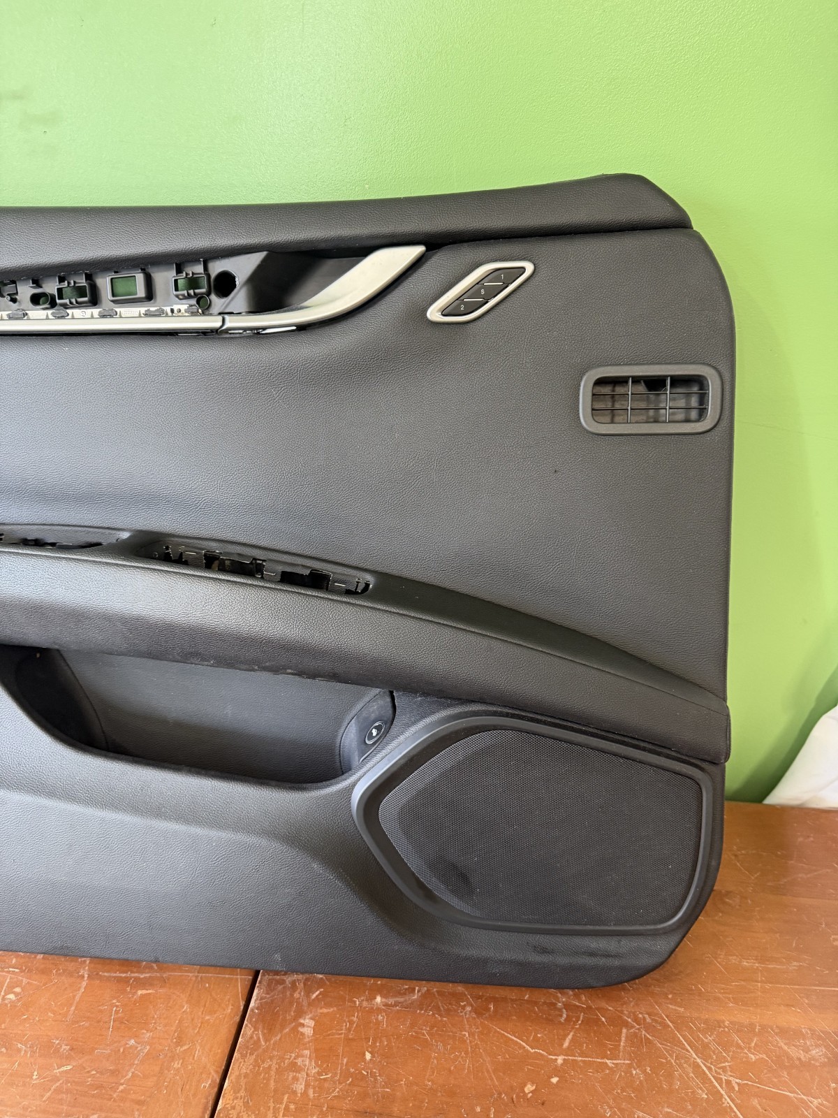 2014-2019 Maserati Ghibli Front Left Door Trim Panel Pad Black OEM