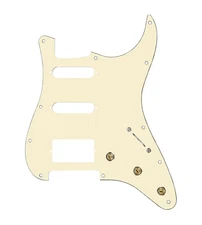 920D Custom HSS Pre-Wired Pickguard for Strat With An Aged White Pickguard an...