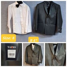 3 Piece Boys Suit  Brand: Tazio  Color: -Black  RRR Apparel