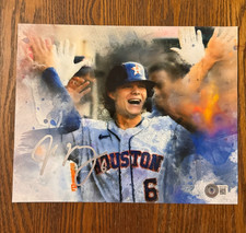 Jake Meyers Signed 8x10 Photo Astros Beckett COA John Rudolph Art