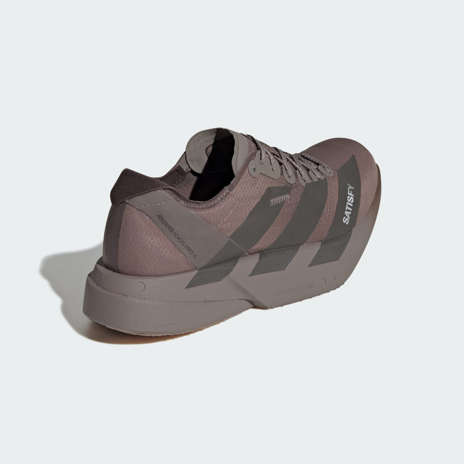 Satisfy × adidas Adizero Adios Pro 4 Brown Aurora Coffee KH8442 Men's Size image 6