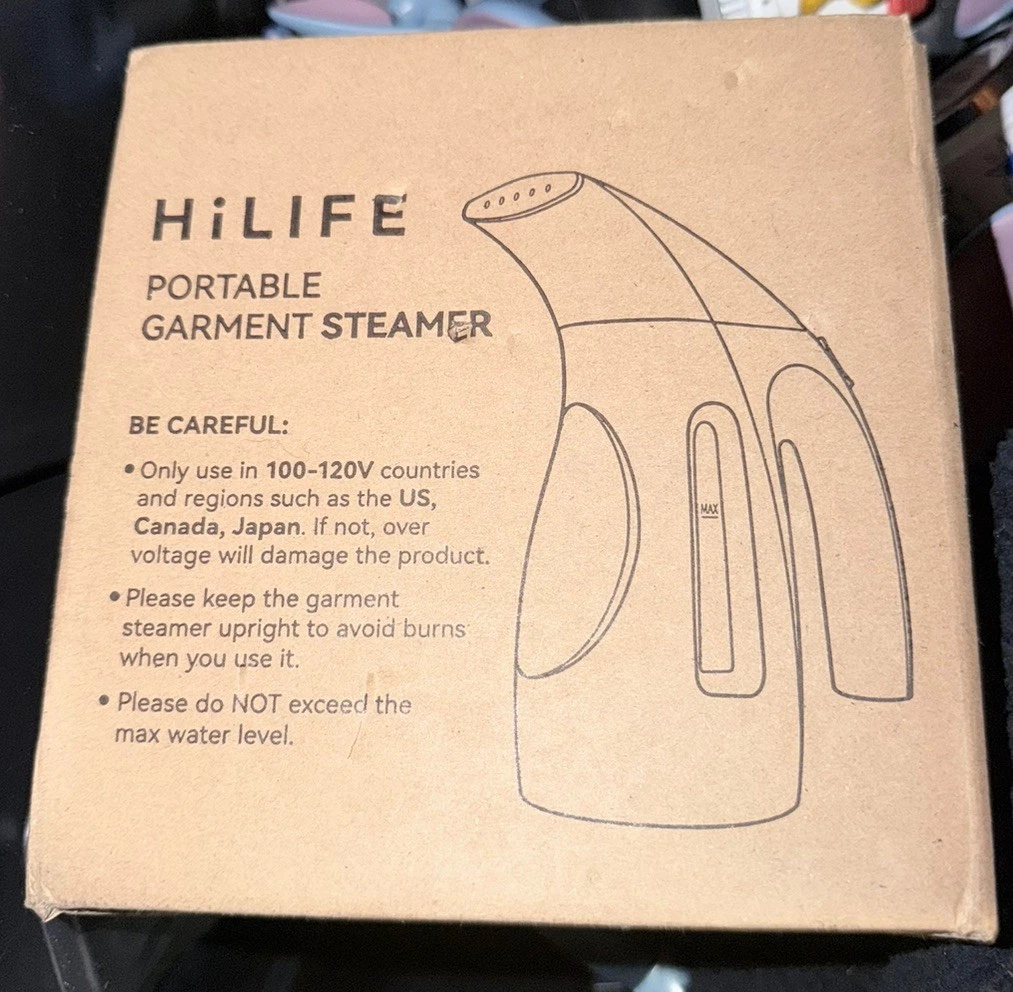 NEW Open Box-Hilife Handheld Model HL7 Portable Garment Steamer 240ml Capacity
Opens in a new window