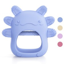 akolik Baby Teething Toy for 3-6-12 Months, Teethers Blue