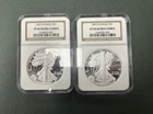 Lot of 2  2007 W American Silver Eagle - NGC - PF 69 Ultra Cameo -B35