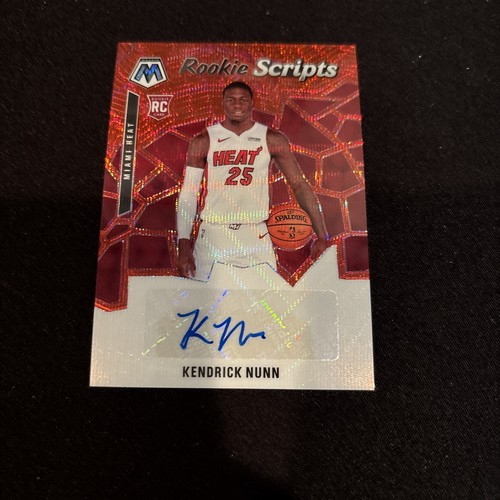 Kendrick Nunn [Red Wave] #RS-KDN 2019 Panini Mosaic Rookie Scripts card