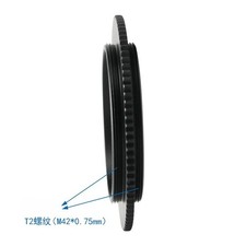 T2 M42 0.75mm Dual Male Thread Adapter Ring 2mm Flange Distance 38mm Telescope