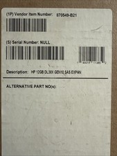 New 870549-B21 HP DL38X Gen10 12Gb SAS Expander Card Kit 876907-001 727252-002