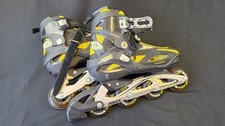 Roces Argon Inline Skates Rollerblades Unisex UK 7 Black Yellow Ventilated A1