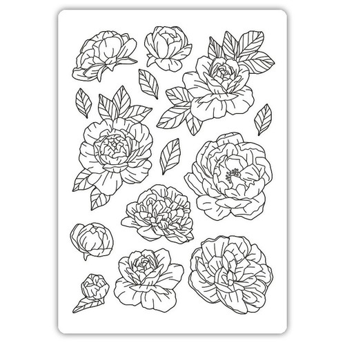 Stamperia Silicone Mould A5-Precious Peony KACMA505 - 第 2/2 張圖片