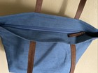 Tucker Tweed Equestrian Barn Tote Bag Denim Hunter/Jumper NWT! — photo 4