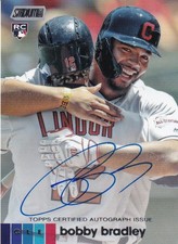 2020 Topps Stadium Club Cleveland Indians Bobby Bradley Autographs