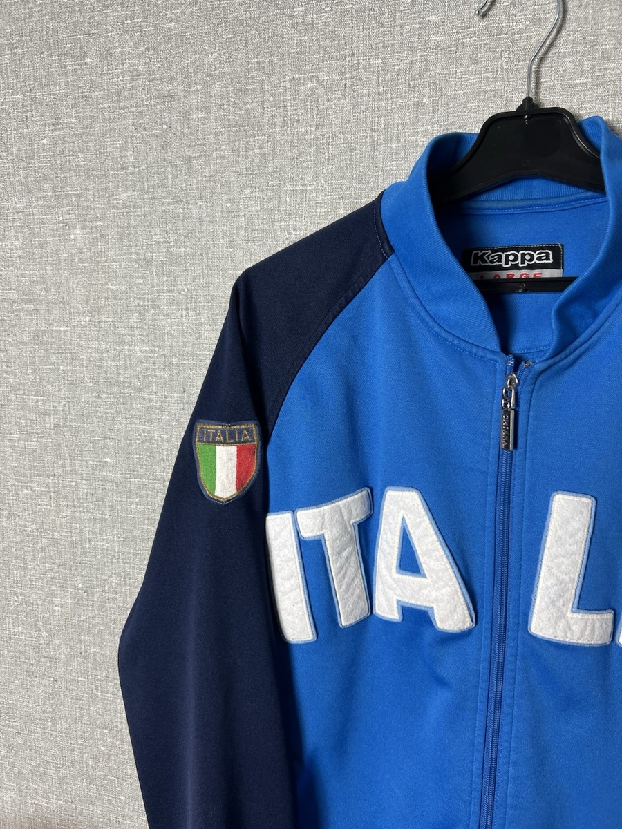 Vintage 2002 Kappa Italia Big Logo Football Track Top Jacket
