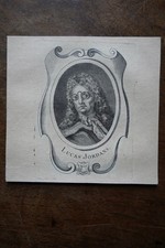 JORDANS LUCAS (1634-1705) PORTRAIT ENGRAVING FROM 1745, PAINTER