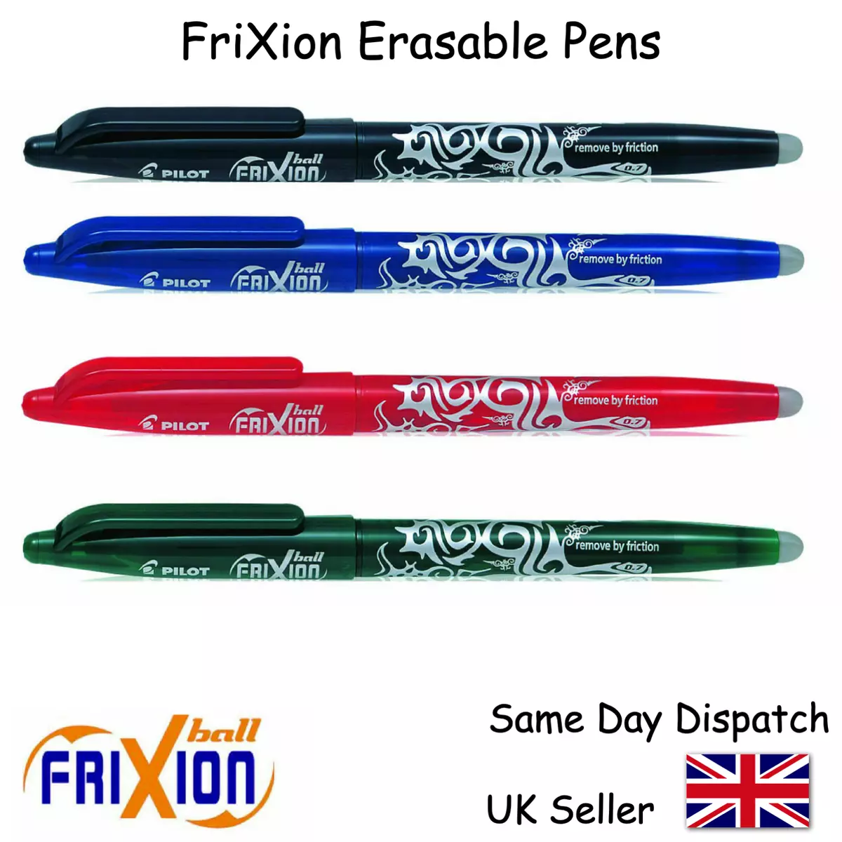 Frixion Pen (7 Pack), Erasable Pens