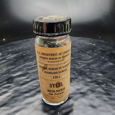 NBS/NIST Standard Reference Material 126a High-Nickel Steel Chip Form   ️