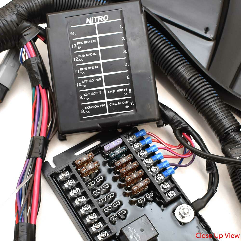 Nitro Boat Dash Switch Panel 340497 Z19 w/ Keypad Black Silver 2021