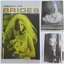 Vintage Crochet For Brides 1960s Coats Booklet Bridal Wedding Dress Patterns 60s