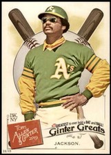 Reggie Jackson 2019 Allen and Ginter Ginter Greats 5x7 #GG-16 38/49 Athletics
