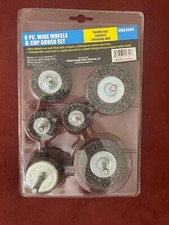 6pc Wire Wheels And Cup Brush Set - Item #01341--New