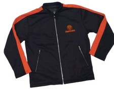 Chaqueta Jaggermeister Para Hombre Mediana Negra Cremallera Completa Motociclista Bombardero Nueva Con Etiquetas