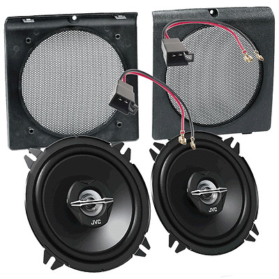 ~ JVC LAUTSPRECHER passend für VW Golf II 1983-1992 Türen vorne 250 Watt 130mm