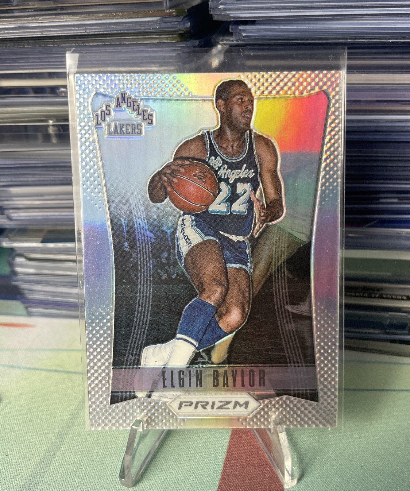 2012-13 Panini Prizm Elgin Baylor Silver Prizm SP #178 Lakers