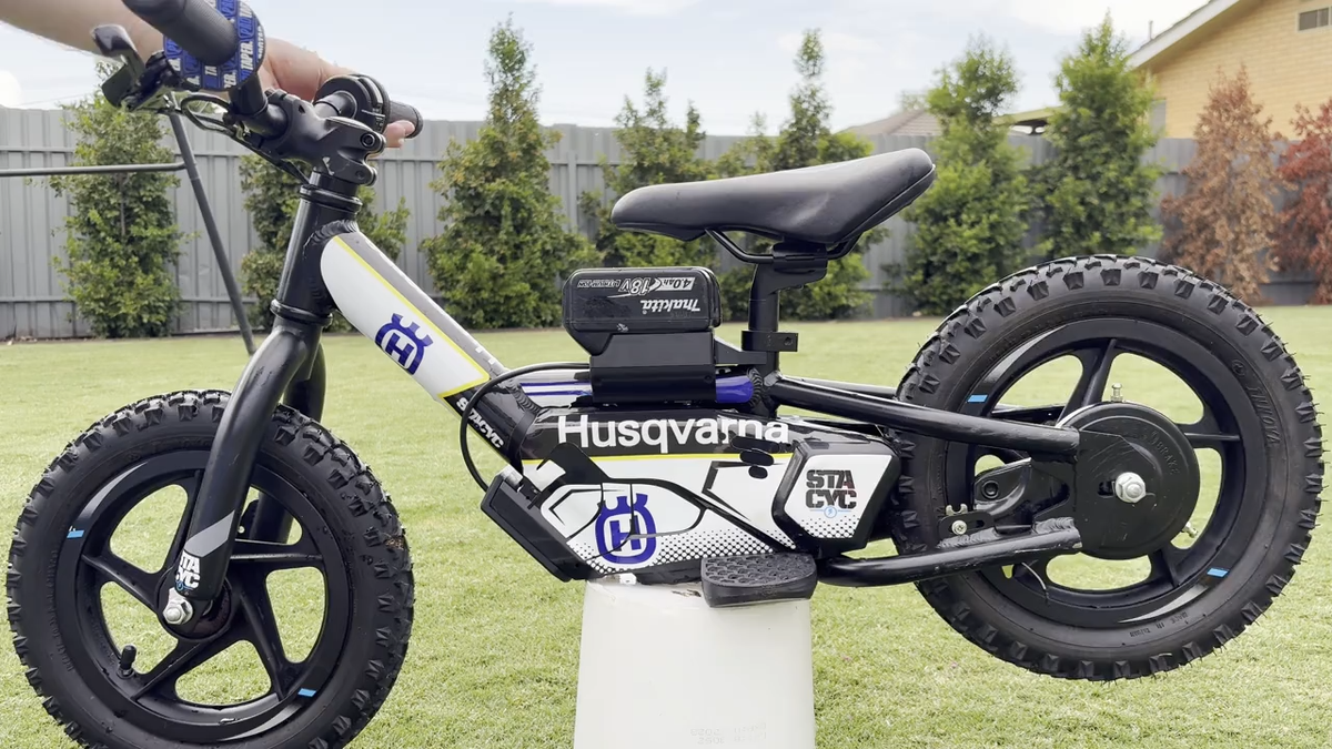 Stacyc MAKITA 18v battery adapter for, KTM, Husqvarna, Gas Gas E ...